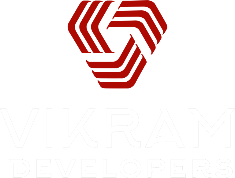 VIKRAM developers White logo